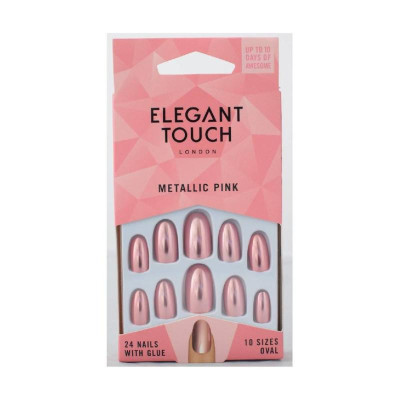 اظافر ايلي جانت تاتش ذات ملمس أنيق Metallic Pink - الاظافر