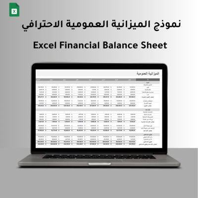 نموذج الميزانية العمومية الاحترافي (Excel Financial Balance Sheet) - المالية و المحاسبة