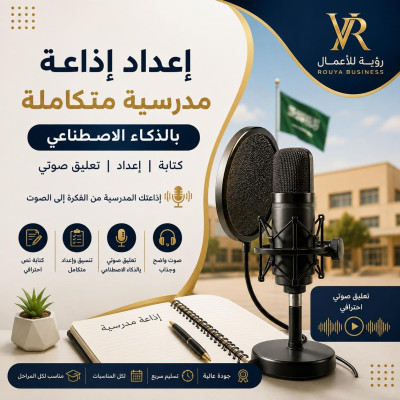 إعداد إذاعة مدرسية متكاملة بالذكاء الاصطناعي 🎙✨ - خدمات إلكترونية