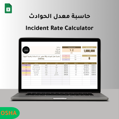 حاسبة معدل الحوادث  (Incident Rate Calculator) - إدارة الأعمال و التشغيل